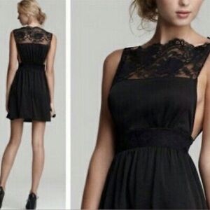 Free People “Tea for Two” Lac Dress in Light Mauve Grey